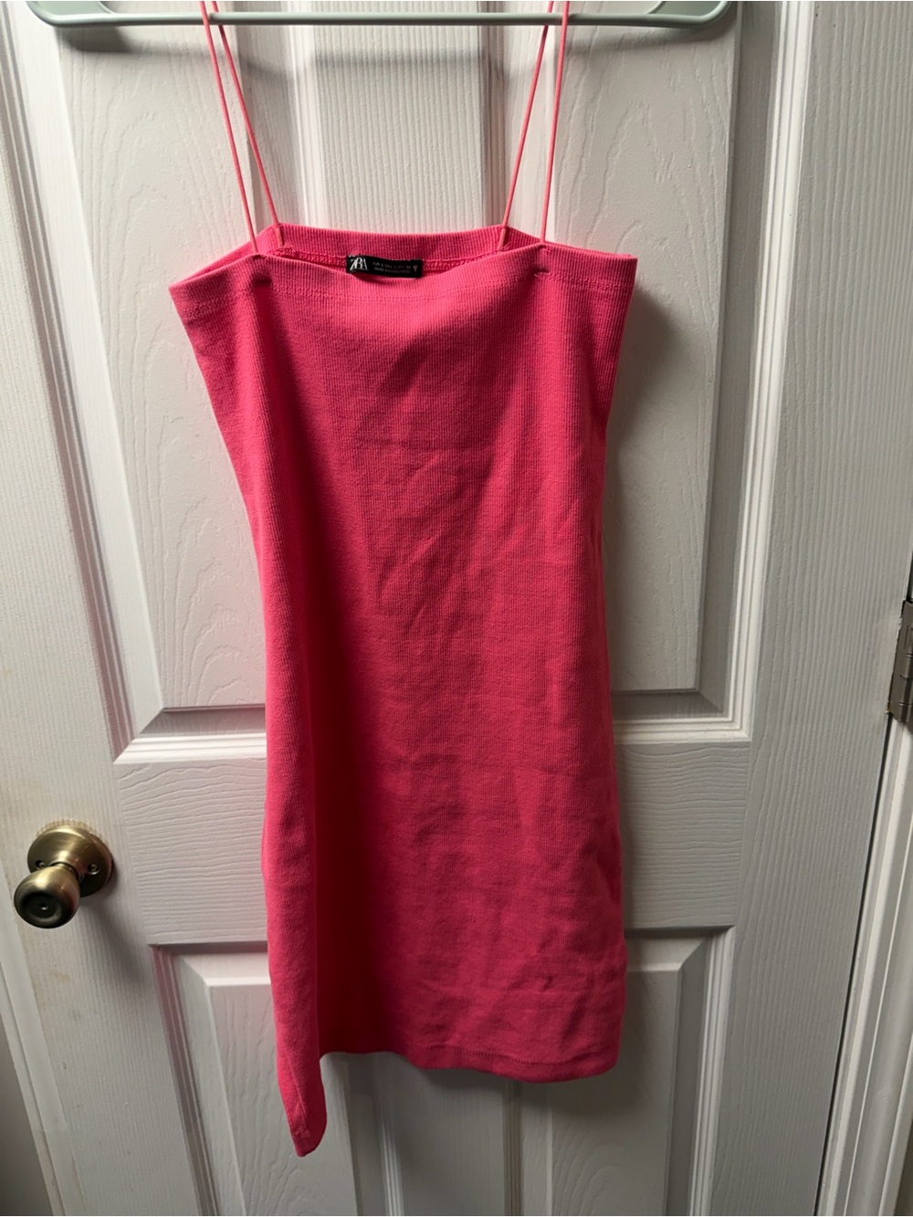 Zara Hot Pink Knit Mini Dress